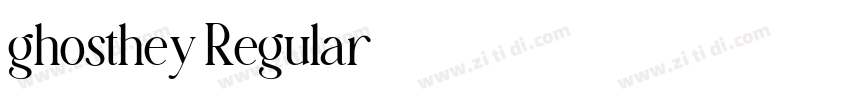 ghosthey Regular字体转换 ghosthey Regular字体转换